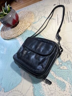 Black Leather Derek Alexander Purse